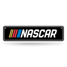Rico Industries Placa de Metal NASCAR 4" x 15" Decoración para el Hogar - Dormitorio - Oficina
