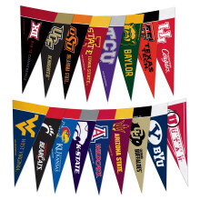 Rico Industries NCAA Big Twelve Komplett 4" x 9" Mini Pennant Set (Inkluderar ALLA Lag)