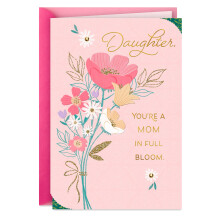 Carte de Fête des Mères Hallmark pour Fille (Maman en Pleine Fleur)