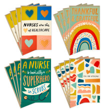 Tarjetas de Agradecimiento Hallmark, Enfermeras son Superhéroes (16 Notas de Agradecimiento con Sobres)