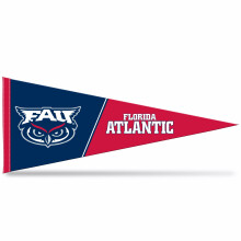 Rico Industries NCAA Florida Atlantic Owls 12" x 30" Soft Felt Pennant - Lätt att Hänga - Heminredning
