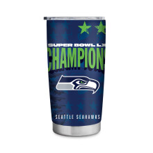 Rico Industries NFL Seattle Seahawks 2026 Super Bowl LX Campeones Vaso de Acero Inoxidable 20oz