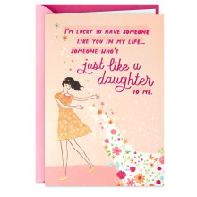 Tarjeta de Día de la Madre Hallmark para Como una Hija o Nuera (Una Gran Mamá Naturalmente)