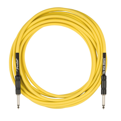 Fender Cable de instrumento Tom DeLonge de 18.6', amarillo graffiti