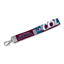 Rico Industries NHL Hockey Colorado Avalanche Standard Wrist Lanyard Key Chain, Cute Wristlet Strap Keychain Holder for Women Men Car Keys ID Badges C