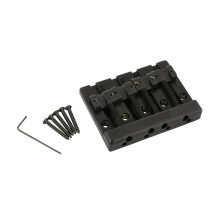 Puente de bajo Fender HiMass de 4 cuerdas con montantes de zinc, negro