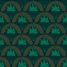 RoomMates Wicked Emerald City Peel and Stick Wallpaper, RMWS1234 (Pack of 1)