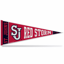 Rico Industries NCAA St. John's Red Storm 12" x 30" Viltwanddecoratie Pennant - Perfect voor Thuis/Kamer
