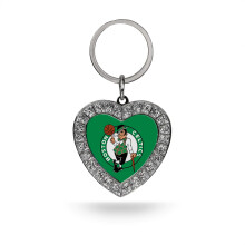 Rico Industries NBA Boston Celtics Metal Rhinestone Heart Keychain