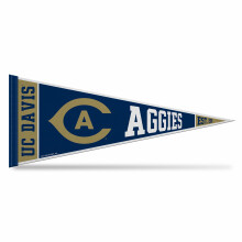 Rico Industries NCAA UC Davis Aggies 12" x 30" Pennant in Felt - Perfetto per Casa/Stanza/Man Cave
