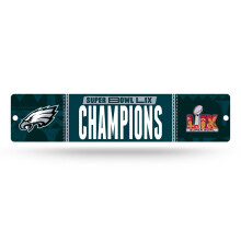 Rico Industries NFL Football Philadelphia Eagles 2025 Super Bowl LIX Champions Insegna Stradale