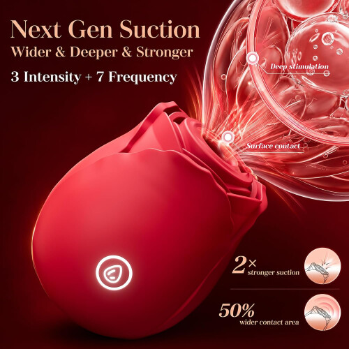 Rose Vibrator Women Clitoral Suction Stimulator 2