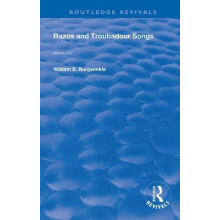 Razos and Troubadour Songs Hardcover Book