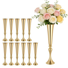 VEVOR 12 PCS Jarrones de Boda, 55 cm de Altura, Centros de Mesa, Jarrones para Banquetes, Instalación Fácil