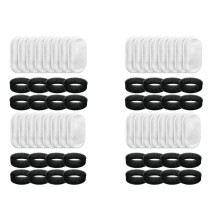 32er-Set Katzentrinkbrunnenfilter für 108 Oz/3,2 L und 67 Oz/2 L Einstellbaren Wasserdurchfluss Haustiertrinkbrunnen Katzentrinkbrunnenteile