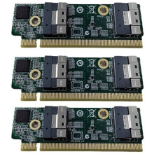 3X Externe Hochgeschwindigkeits-Erweiterungskartenadapter Von SFF-8654 auf PCIe X16, SFF-8654-Adapterkartencomputer für 1U-Server