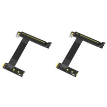 2X Scheda Adattatore Riser Scheda Grafica M.2 NGFF Key M A PCI-e 16x, Cavo di Prolunga da Nvme A PCI-Express 16X (Direzione Destra)