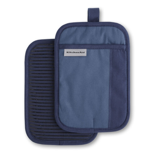 KitchenAid Ensemble de maniques KitchenAid Beacon, Bleu Marine/Encre, 7"x10", 2 pièces