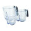 KitchenAid KitchenAid Universelle Messbecher, 3er Set, klar mit schwarzen Griffen 1