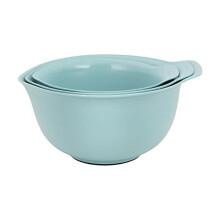 Saladier en plastique empilable KitchenAid avec base antidérapante et bec verseur, 3 pièces, 2,5 L, 3,5 L et 4,5 L