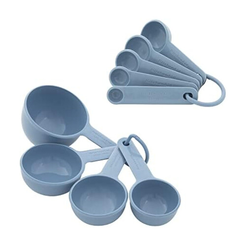KitchenAid KitchenAid Universal Easy To Read Measuring Cup and Spoon Set with Soft Grip Handle for Maximum Control, Hang Hole and Nesting For Easy Storage, Dishw