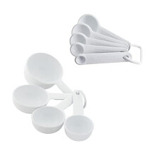 KitchenAid Mätset med Lättavlästa Måttkoppar och Skedar, Handtag med Mjuk Grepp