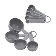 KitchenAid Universal Easy To Read Measuring Cup and Spoon Set with Soft Grip Handle for Maximum Control, Hang Hole and Nesting For Easy Storage, Dishw