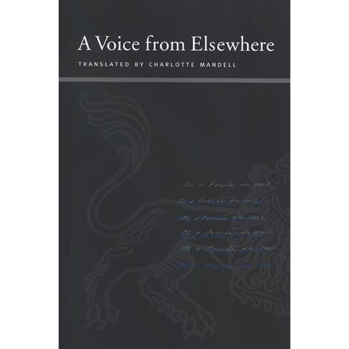 A Voice from Elsewhere by Maurice Blanchot Paperback Book