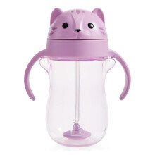 Munchkin Any Angle Spill Proof Weighted Straw Träningskopp, Sippy Cups för Småbarn, 10 O