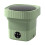 Folding Washing Machine Portable Small Washing Machine  Underwear Cleaning Machine Green US Plug 1