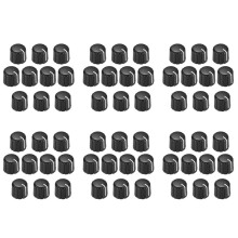60 Pièces Boutons de Commande de Potentiomètre pour Boutons de Tonalité de Volume de Guitare Électrique Noir Type D 6Mm
