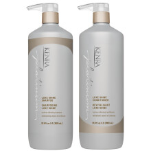 Kenra Platinum Luxe Shine Shampoo e Conditioner Set | Alta Lucentezza | Conditioner Lisciante per Capelli Crespi | 3