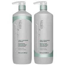 Set Shampoo e Balsamo Kenra Platinum Truly Thickening | Capelli Voluminosi e Folti | Leggero | per Capelli Sottili