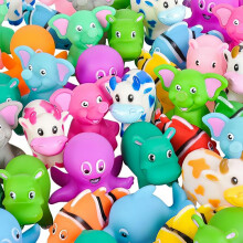 Rhode Island Novelty 72 PC Mix di Animali di Gomma da 2 Pollici