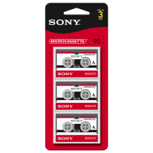 Sony MC90R/3 Microcassette da 90 Minuti (3-Pack)
