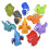 Rhode Island Novelty 2" Dinosaur Gummi Sortiment 50 Pack 1