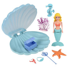 (T) Wind-Up Mermaid Clam Shell Play Set