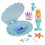 (T) Wind-Up Mermaid Clam Shell Play Set 1