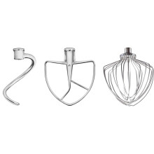 Set d'accessoires en acier inoxydable KitchenAid 3 pièces pour certains mixeurs KSM7BL3PSS