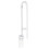 Barre d'appui de sécurité Moen R8960FDW 30 pouces, blanche 1