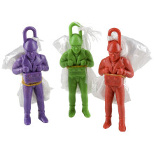 Novelty de Rhode Island Paracaidista de Plástico de 4 Pulgadas (1 Docena)
