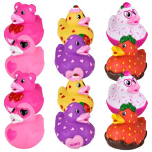 Rhode Island Novelty 3.5" Assortimento di Paperelle di Rubber per San Valentino 12pz