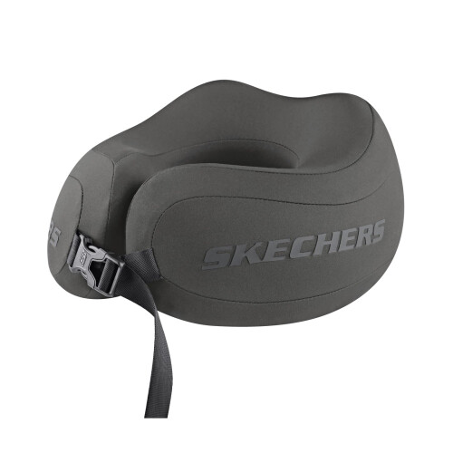 Skechers Cuscino da Viaggio Skechers, Cuscino da Collo in Memory Foam per Volo, Accessori da Aereo