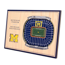 YouTheFan Michigan Wolverines 3D StadiumView, 20 cm x 30 cm