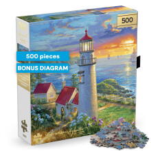 Buffalo Games - Rompecabezas de 500 Piezas - Evening Watch - Abraham Hunter - Puzzle Premium Colección Regalo