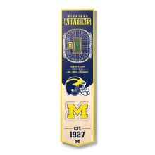YouTheFan NCAA Michigan Wolverines 3D Stadion 8x32 Banner - Michigan Stadion