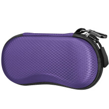 Custodia per occhiali FINTIE, Rigida EVA Shockproof con Moschettone per Viaggi, Viola