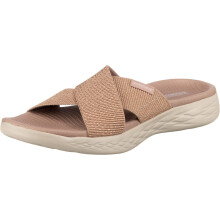 Skechers Sandali Slide Glistening Metallic On-the-GO 600 da Donna, Rosegold, 10