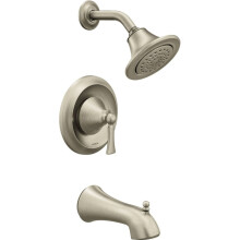 Moen Wynford Kit de Grifo de Ducha y Bañera Posi-Temp Acabado Níquel Cepillado, Válvula Requerida, T4503EPBN