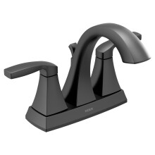 Grifo de baño Moen 6901BL Voss de dos manijas con centro